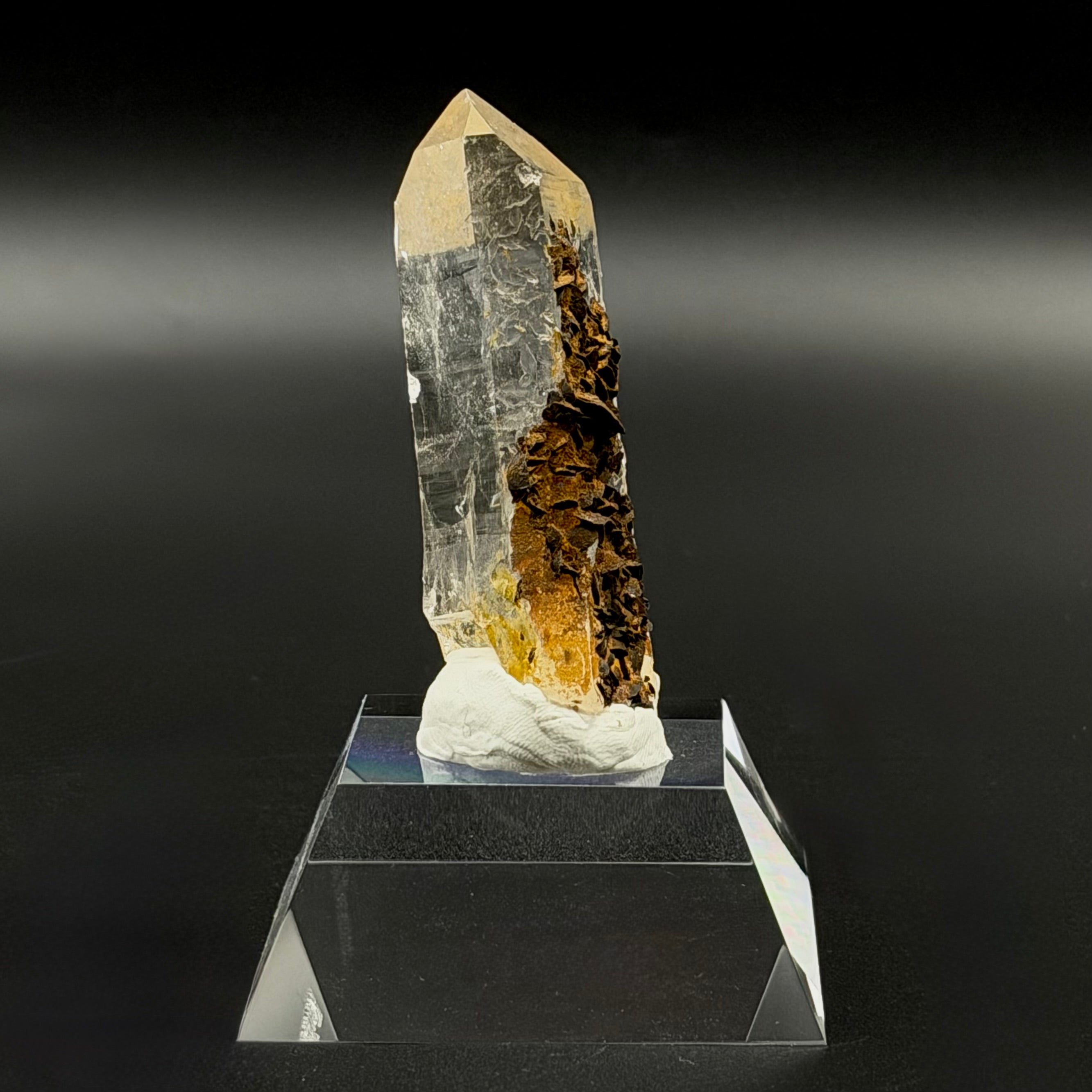 Himalayan Clear Quartz with Natural Brown Iron Inclusions