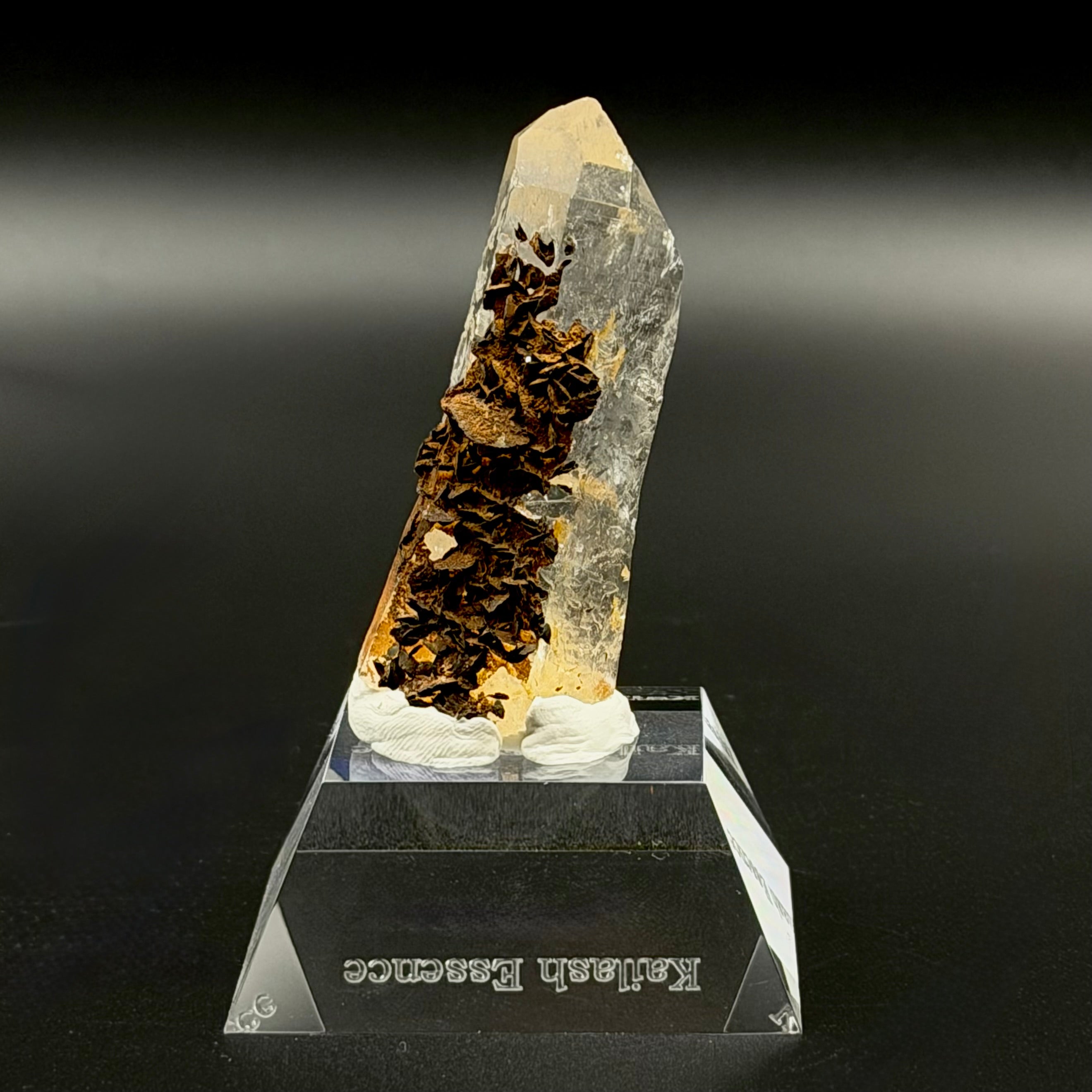 Himalayan Clear Quartz with Natural Brown Iron Inclusions